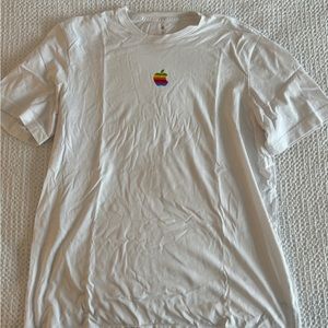 Apple - Apple Campus Exclusive - Rainbow Apple Logo Crewneck Tee